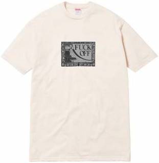 SUPREME - FUCK OFF TEE (NATURAL) - FUNAT