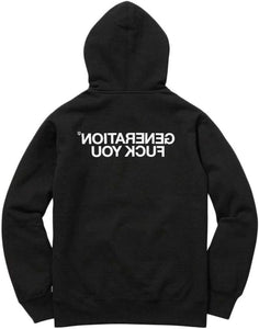 SUPREME/UNDERCOVER - GENERATION FUCK YOU ZIP UP SWEATSHIRT (BLACK) - GEN1