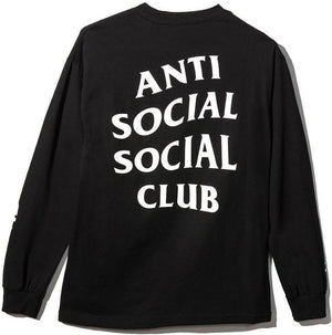 ANTI SOCIAL SOCIAL CLUB - GET WEIRD L/S TEE (BLACK) - GET_WEIRD_LS