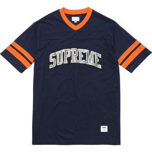 SUPREME - GLITTER ARC FOOTBALL TOP (NAVY) - GLITTER_NAVY