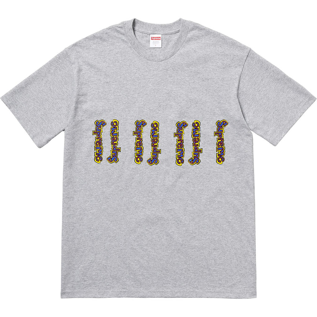 SUPREME - GONZ LOGO TEE (HEATHER GREY) - GONZGRY