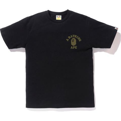 BAPE - 1ST CAMO COLLEGE ATS TEE (BLACK/GREEN) - GR2