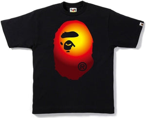 BAPE - GRADATION BIG APE HEAD TEE (BLACK/RED) - GRARED