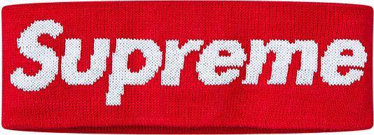 SUPREME/NEW ERA - BIG LOGO HEADBAND (RED) - HEAD