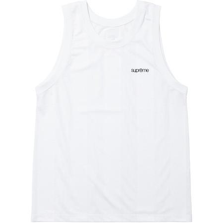 SUPREME - MESH STRIPE TANK TOP (WHITE) - Jr_rJAinBV0