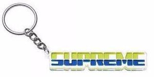 SUPREME - EMBOSSED KEYCHAIN (BRIGHT GREEN) - KEY