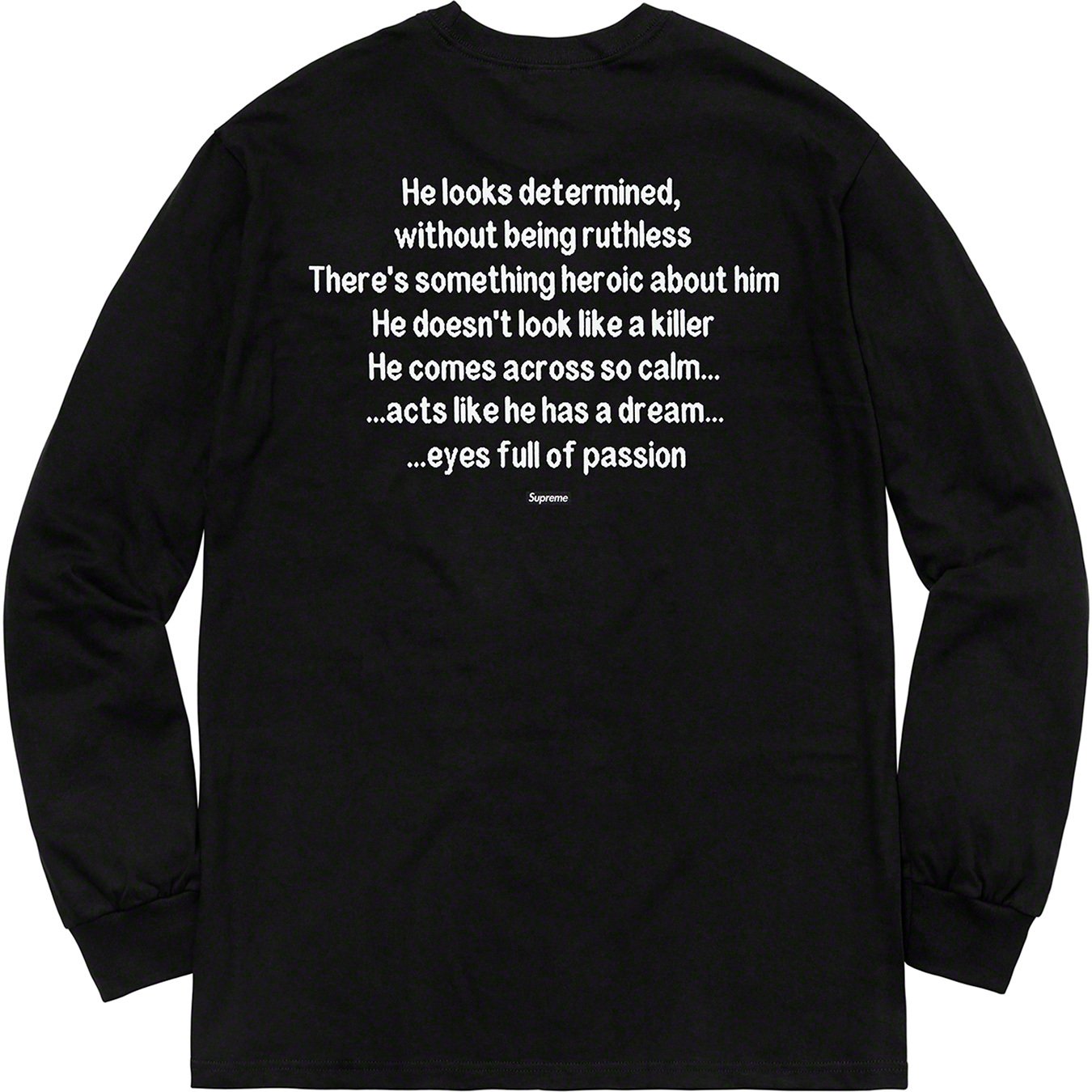 SUPREME/THE KILLER - L/S TEE (BLACK) - KIL2