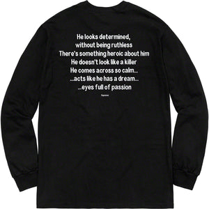 SUPREME/THE KILLER - L/S TEE (BLACK) - KIL2