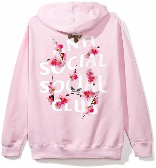 ANTI SOCIAL SOCIAL CLUB - KKOCH ZIP UP HOODIE (PINK) - KKOCH1