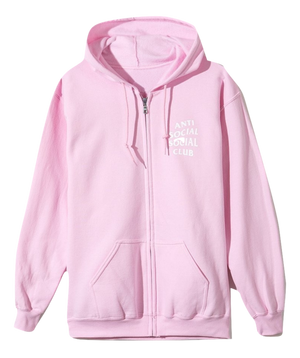 ANTI SOCIAL SOCIAL CLUB - KKOCH ZIP UP HOODIE (PINK) - KKOCH2