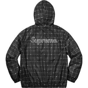 SUPREME/LACOSTE - REFLECTIVE GRID NYLON ANORAK (BLACK) - LAC1