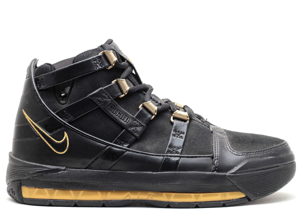 AIR LEBRON 3 (GS) - BLACK/GOLD - LEBBLK