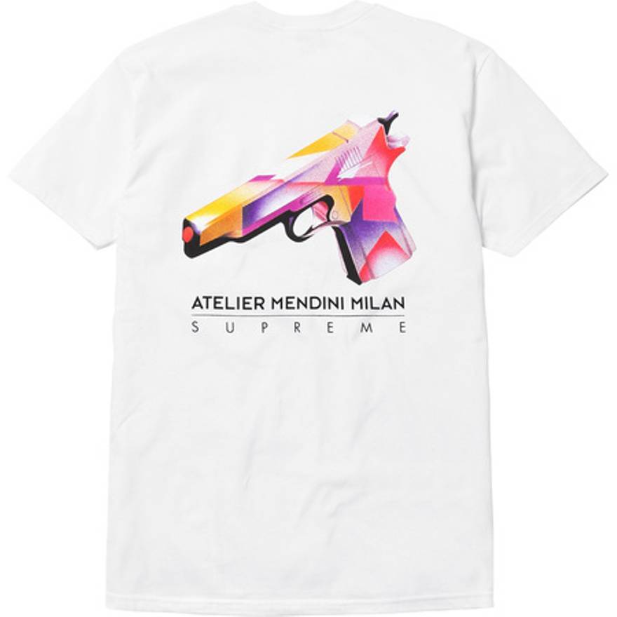SUPREME - MENDINI GUN TEE - LFDFcBtueZU