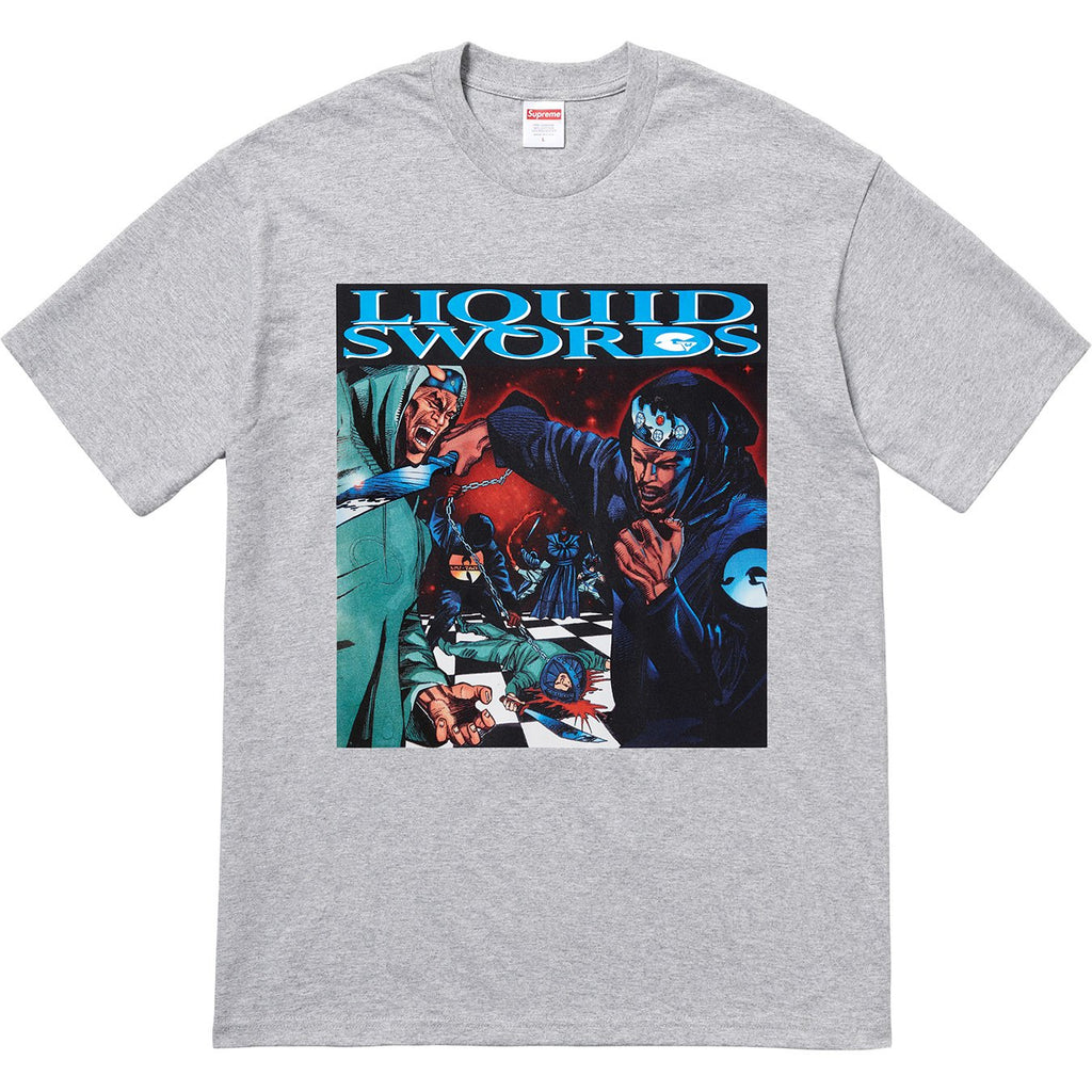SUPREME - LIQUID SWORDS TEE (HEATHER GREY) - LIQGRY1