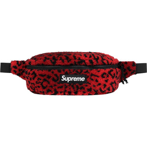 SUPREME - LEOPARD FLEECE WAIST BAG (RED) - LRED1_7d159a1f-635b-42b4-9375-af2bb77198ac