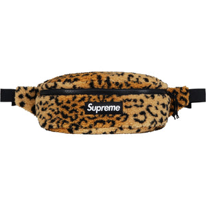 SUPREME - LEOPARD FLEECE WAIST BAG (YELLOW) - LY1