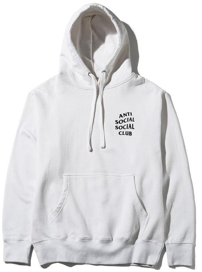 ANTI SOCIAL SOCIAL CLUB - MASOCHISM HOODIE (WHITE) - MASO_FRONT