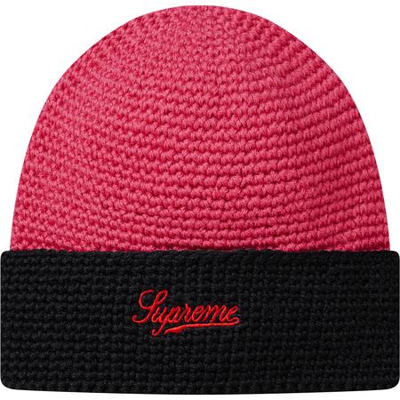 SUPREME - 2 TONE WOOL BEANIE (MAGENTA) - MRnMsFCvQao