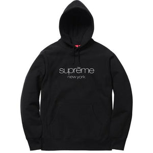 SUPREME - MULTICOLOR CLASSIC LOGO HOODED SWEATSHIRT (BLACK) - MULTI