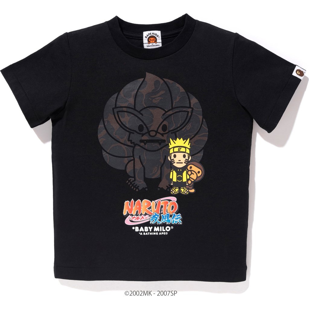 BAPE/NARUTO - MILO TEE #4 KIDS (BLACK) - NAR1