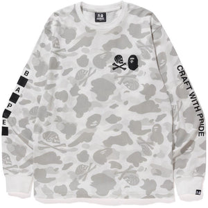 BAPE/NEIGHBORHOOD - CAMO L/S TEE (WHITE) - NEIG