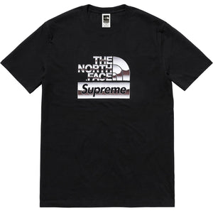 SUPREME/THE NORTH FACE - METALLIC LOGO TEE (BLACK) - NOR1