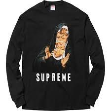 SUPREME - NUN L/S TEE (BLACK) - NUN