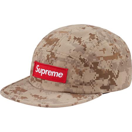 SUPREME - NYCO TWILL CAMP CAP (TAN DIGI) - NYCO_TAN