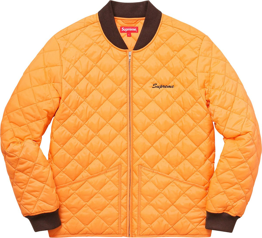 SUPREME - ZAPATA QUILTED WORK JACKET (PEACH) - O4YgJLY1RaI