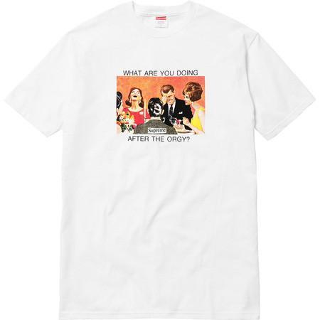 SUPREME/WILFRED LIMONIOUS - ORGY TEE (WHITE) - ORGY