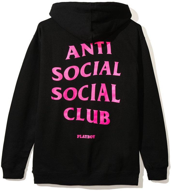 ANTI SOCIAL SOCIAL CLUB/PLAYBOY - HOODIE (BLACK) - PLAY2