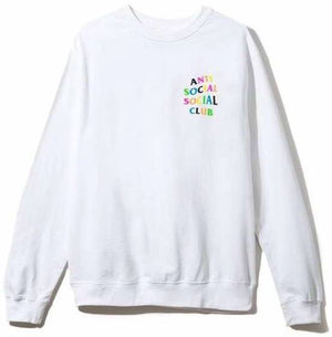 ANTI SOCIAL SOCIAL CLUB - RAINY DAYZ CREWNECK (WHITE) - RA2