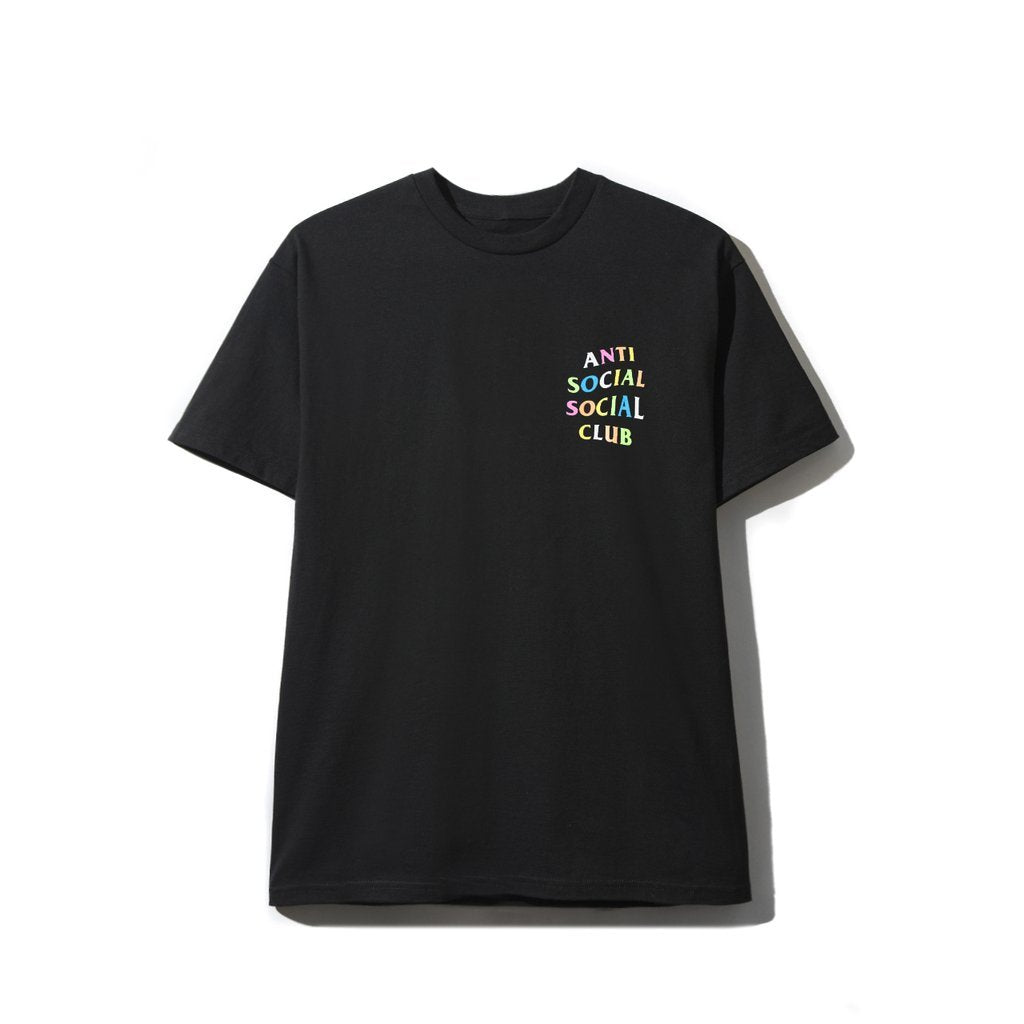 ANTI SOCIAL SOCIAL CLUB - RAINBOW TEE (BLACK) - RAA