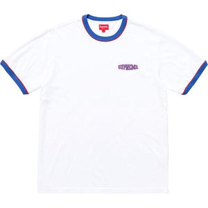 SUPREME - PIPING RINGER TEE (WHITE) - RINGER