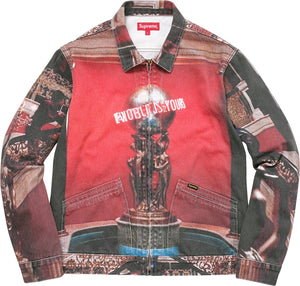 SUPREME/SCARFACE - THE WORLD IS YOURS DENIM JACKET - SCARFACE_FRONT