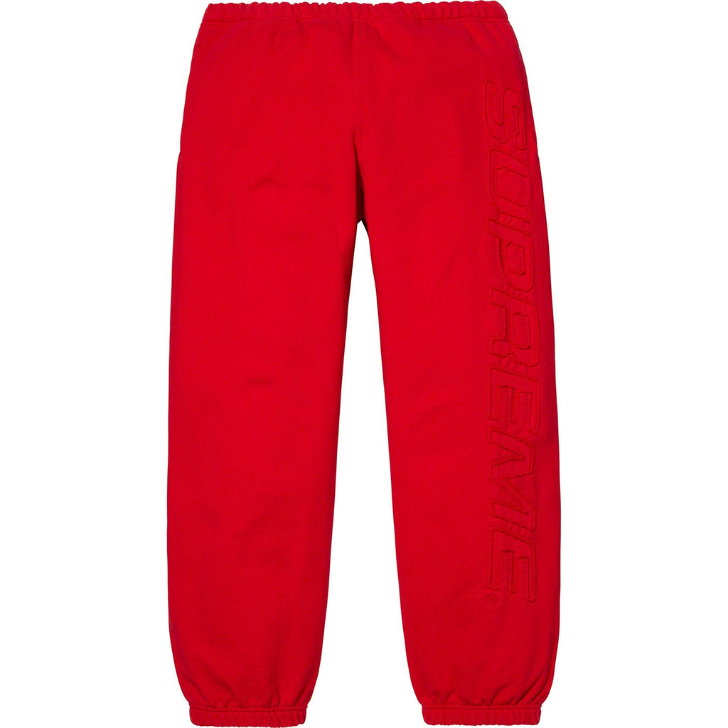 SUPREME - SET IN LOGO SWEATPANT (RED) - SET