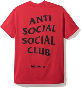 ANTI SOCIAL SOCIAL CLUB - SINGAPORE TEE (RED) - SG1