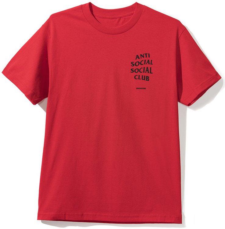 ANTI SOCIAL SOCIAL CLUB - SINGAPORE TEE (RED) - SG2