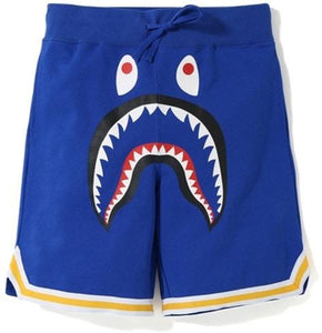 BAPE - SHARK BASKETBALL SWEAT SHORT (BLUE) - SHARKBLU