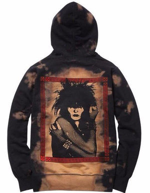 SUPREME - SIOUXSIE HOODED SWEATSHIRT (BLACK) - SOU2