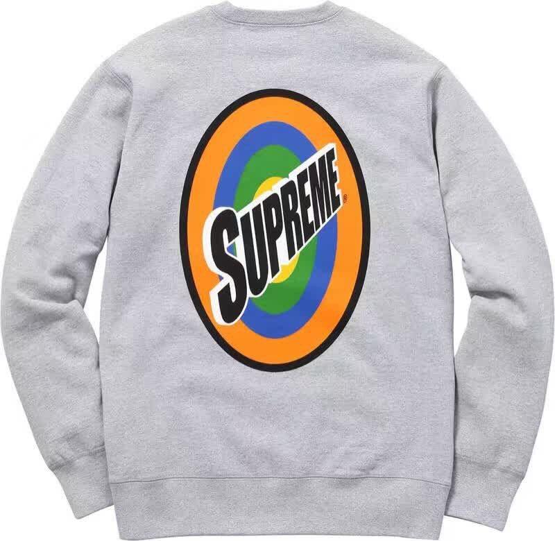 SUPREME - SPIN CREWNECK (HEATHER GREY) [USED] - SPIN1