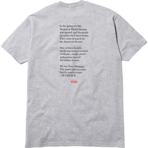 SUPREME/SCARFACE - SPLIT TEE (HEATHER GREY) - SPL2