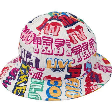 SUPREME/HYSTERIC GLAMOUR - TEXT BELL HAT (WHITE) - SUPREME-HYSTERIC_GLAMOUR_-_TEXT_BELL_HAT_WHITE_1