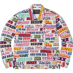 SUPREME/HYSTERIC GLAMOUR - TEXT WORK JACKET (WHITE) - SUPREME-HYSTERIC_GLAMOUR_-_TEXT_WORK_JACKET_WHITE_1