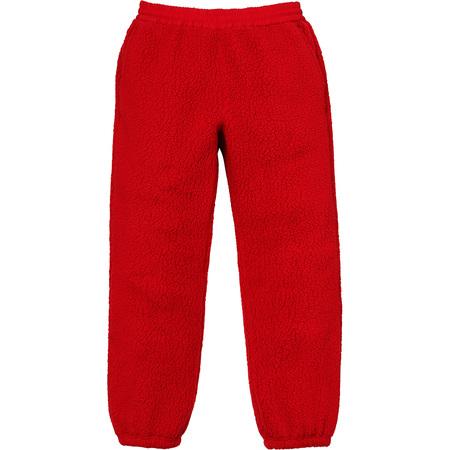 SUPREME/POLARTEC - DEEP PILE PANT (RED) - SUPREME-POLARTEC_-_DEEP_PILE_PANT_RED_1