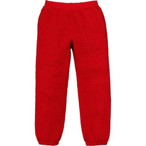 SUPREME/POLARTEC - DEEP PILE PANT (RED) - SUPREME-POLARTEC_-_DEEP_PILE_PANT_RED_1