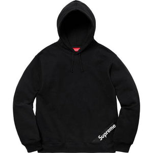 SUPREME - CORNER LABEL HOODED SWEATSHIRT (BLACK) - SUPREME_-_CORNER_LABEL_HOODED_SWEATSHIRT_BLACK_1