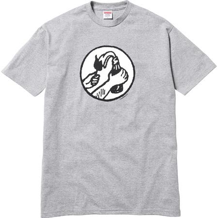 SUPREME - MOLOTOV TEE (HEATHER GREY) - SUPREME_-_MOLOTOV_TEE_HEATHER_GREY_1
