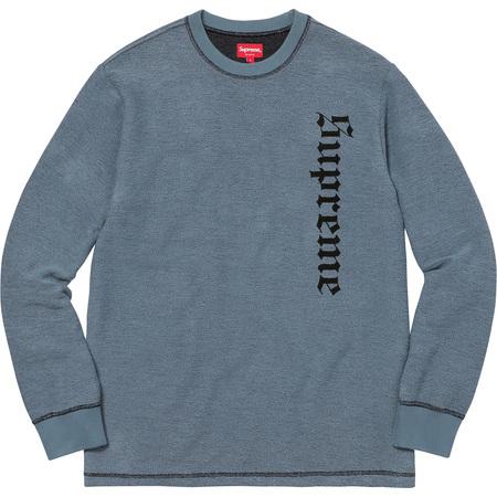 SUPREME - REVERSE TERRY L/S TOP (SLATE) - SUPREME_-_REVERSE_TERRY_L-S_TOP_SLATE_1