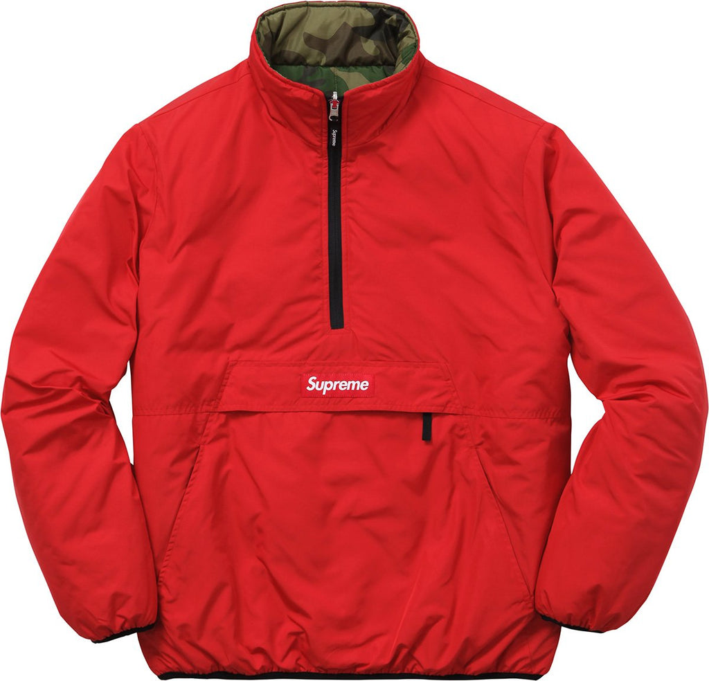 SUPREME - REVERSIBLE PULLOVER PUFFER (RED) - SUPREME_-_REVERSIBLE_PULLOVER_PUFFER_RED_1